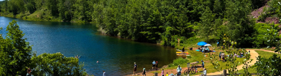 mountain biking swimming cuyuna